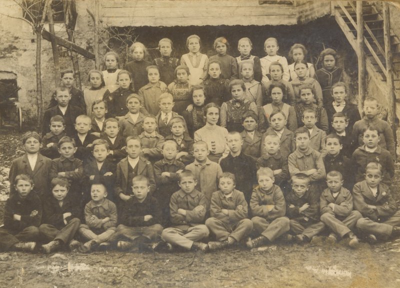 Con la maestra Filomena Bócher